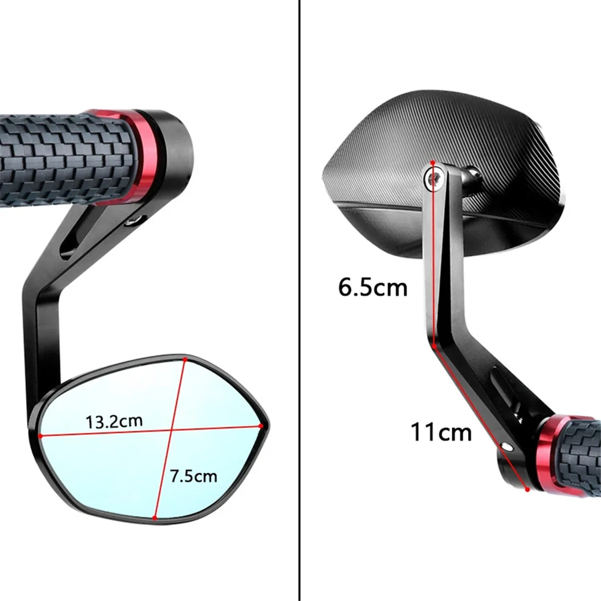 

HIWS For Sprint 150 S150 GTS300 RA Motorcycle Handlebar Mirrors Rear View Mirror Black