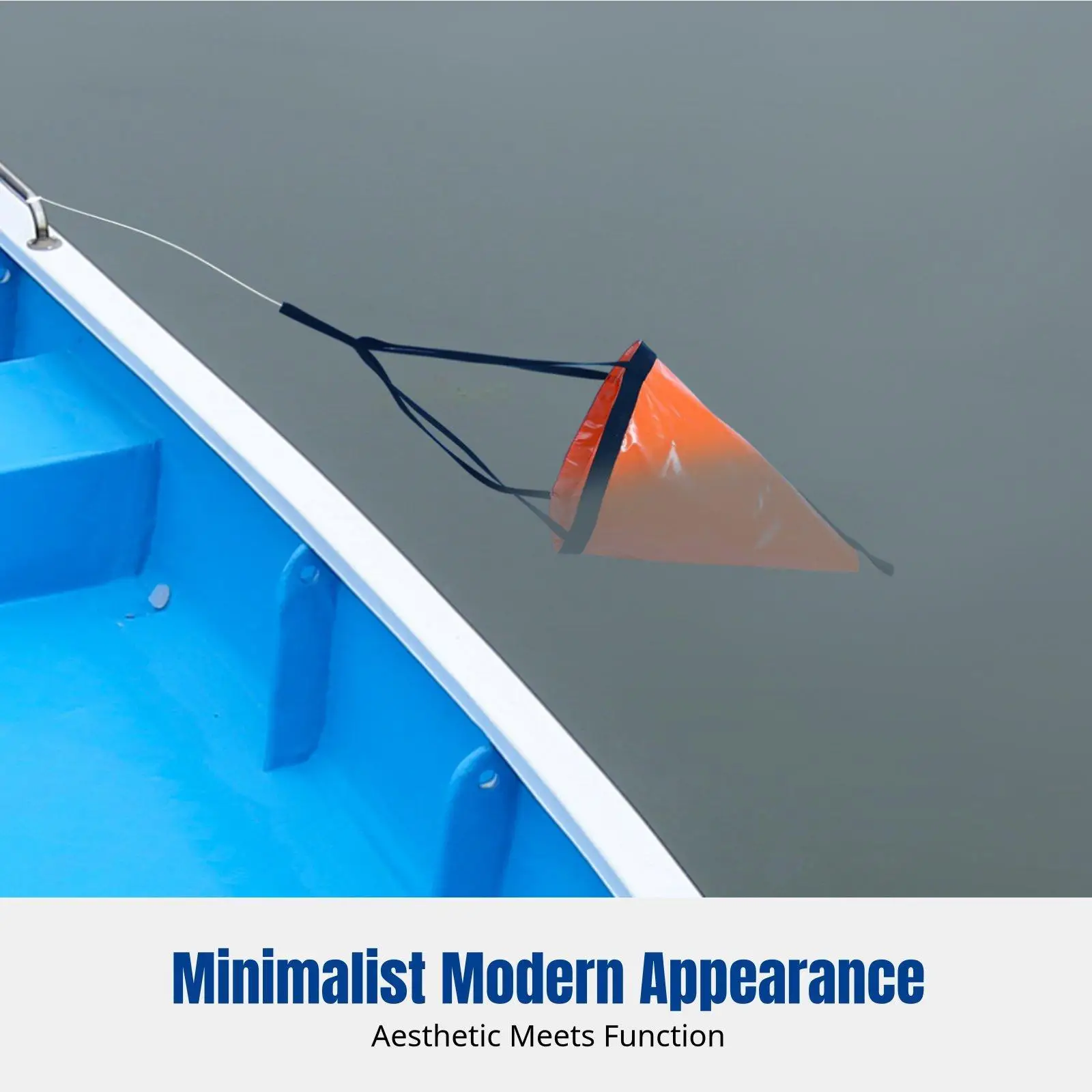Durable PVC Sea Anchor Compact Umbrella Type Boat Accessory for Fishing Inflatable Boats Storage