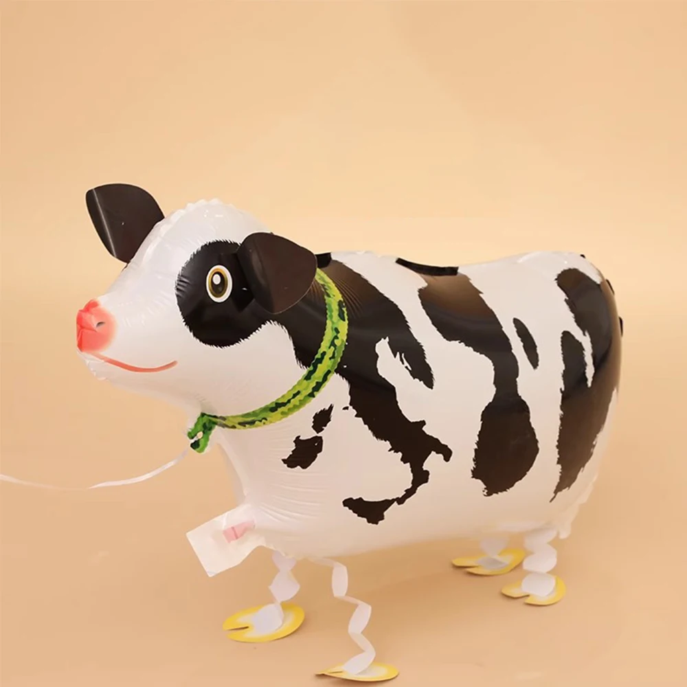 Novelty Walking Animal Foil Balloons, Large Cow Panda Shaped Balloons, for Parties Carnivals, Birthday Party Decoration, Gifts