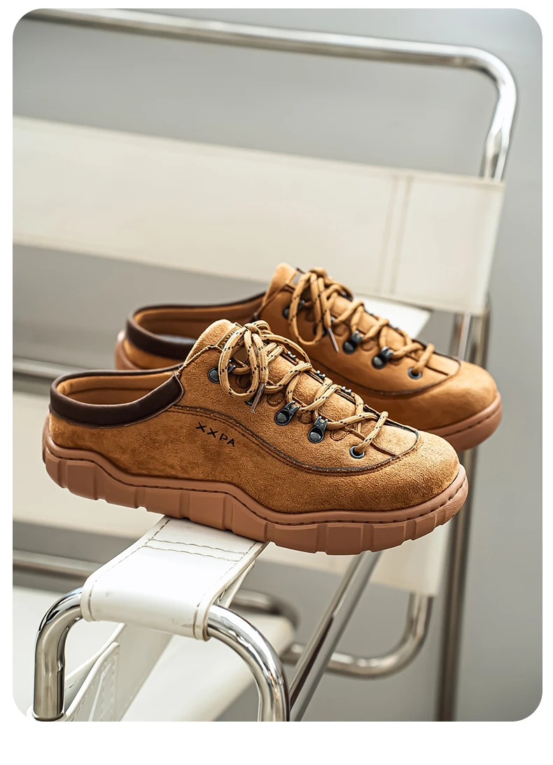 2026 Neue Breite Zehenpartie Alltags-Loafer Lässige Herren Retro Trainer Sneakers Minimalistische Barfuß Braune Laufschuhe Zapatos Casuales – Detail 4