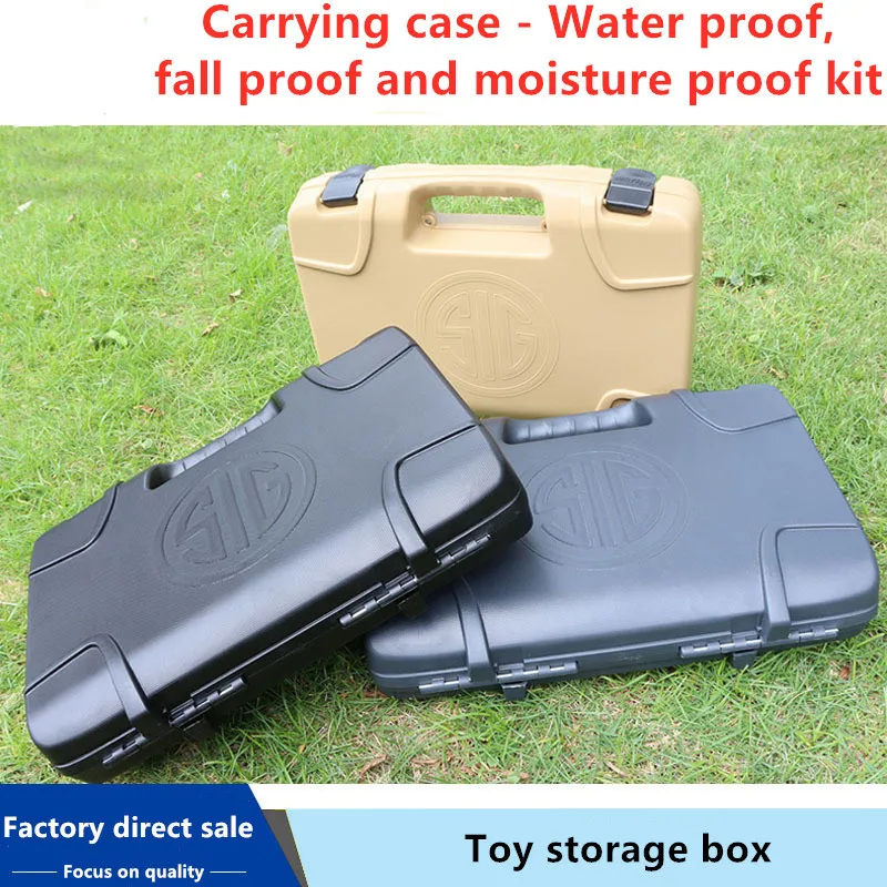 Tactical Storage Gun Safety Carrying Box ABS Pistol Suitcase Gun Accessories Hard Case Hunting Tools