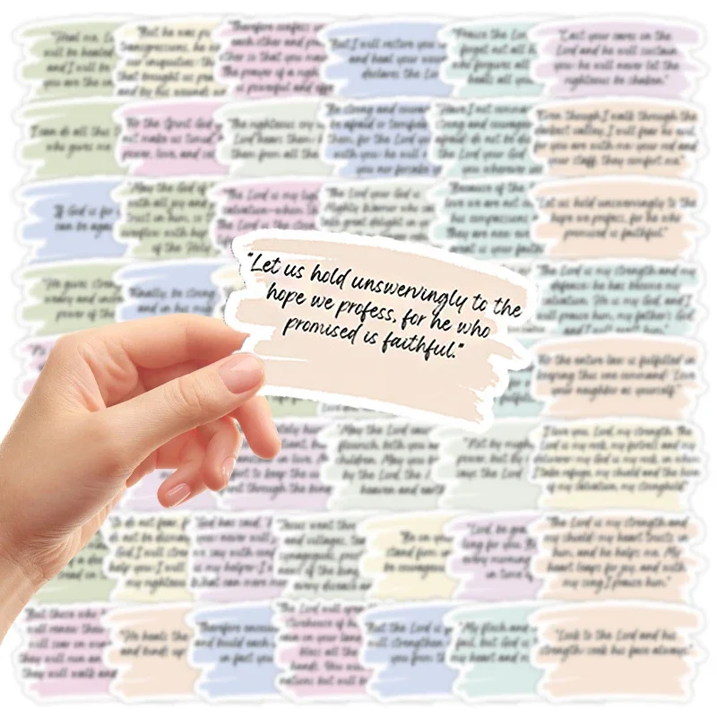 50Pcs English Positive Quotes Stickers Self Affirmation Phrases DIY Decals for Pencil Laptop Skateboard Notebook Water Bottle