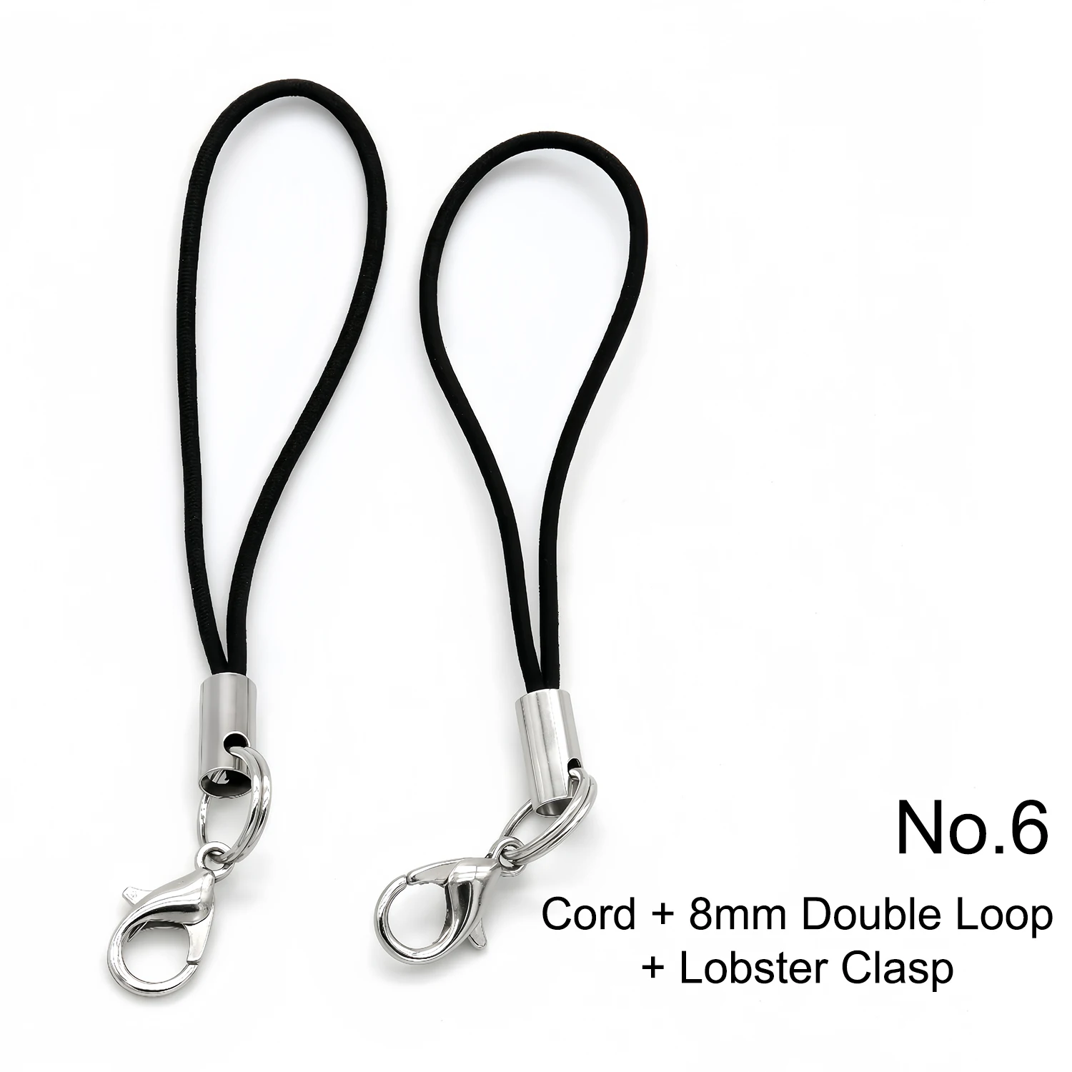 20/50 Stück Elastische Lanyard-Schnüre mit Karabinerhaken, Schlüsselanhänger-Haken, Mobiltelefon-Zubehör, Anhänger, Schlüsselring-Zubehör – Detail 11