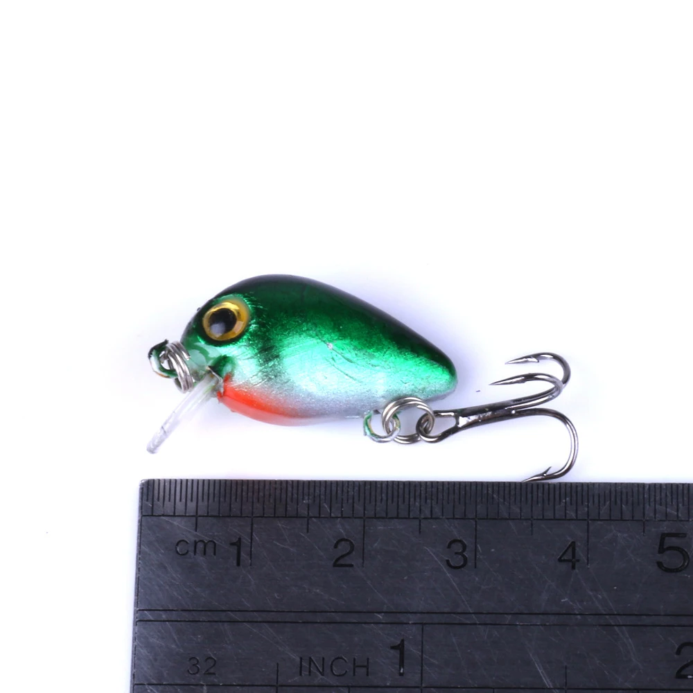 Señuelo de Pesca de 10/8/5/3 piezas, 3cm, 1,6g, Crankbait, Artificial, duro, Mini Wobblers, Crank Bait Sea para Lucio, trucha, aparejos de Pesca