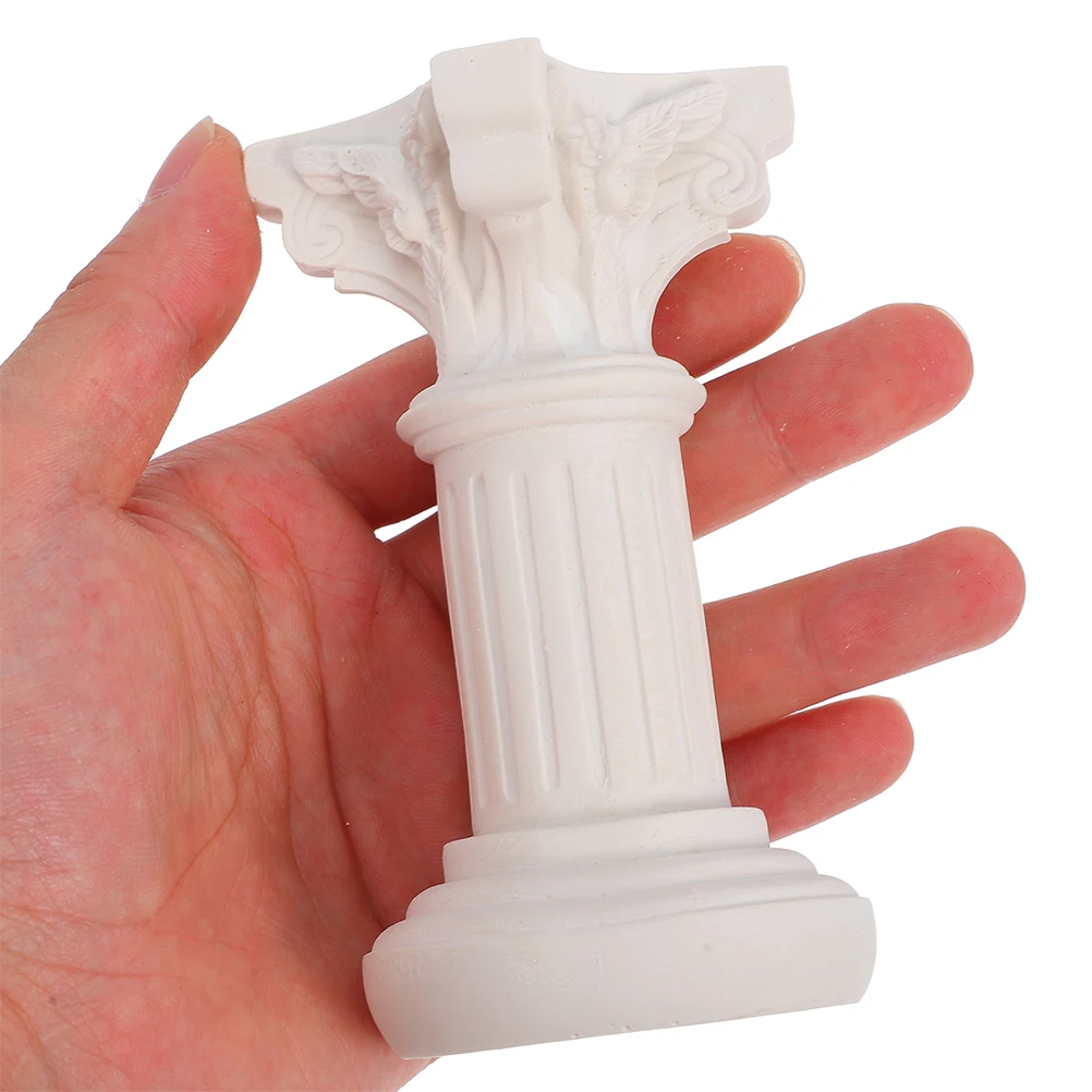

2pcs Column Statue Resin Mini Pillars Elegant European Design Wedding Home Table Pillars Artistic Versatile