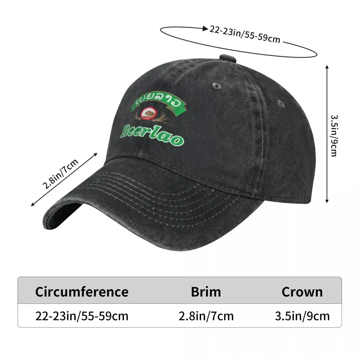 Beer Laos Baseball Cap Luxury Brand Trucker Cap For Women 2024 Men's