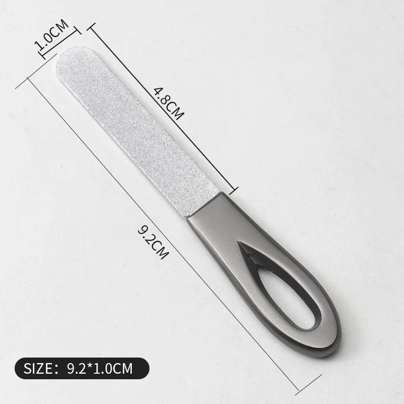 ملفات أظافر مزدوجة الجوانب من الفولاذ المقاوم للصدأ مانيكير وباديكير للعناية بالأظافر الاحترافية ملحقات أدوات العناية بالأظافر