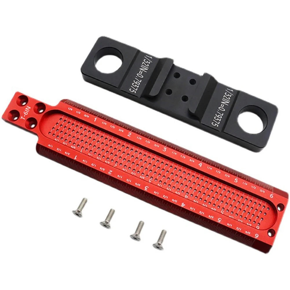 Aluminum Alloy Marking Gauge Tool Aluminum Ruler Aluminum Square Ruler Scriber Ruler Accurate Measuring Exact Scribing