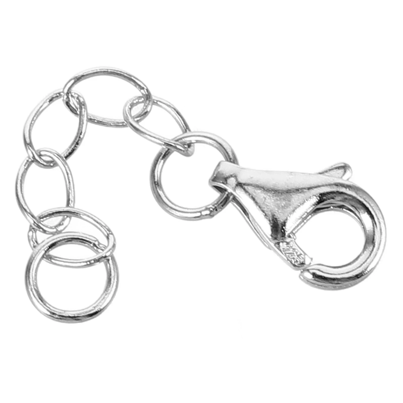 

Adjustable 1 inch Extension Chain for Necklace Bracelets Silver DIY Extender Chains Jewelry Material Lobster Clasp