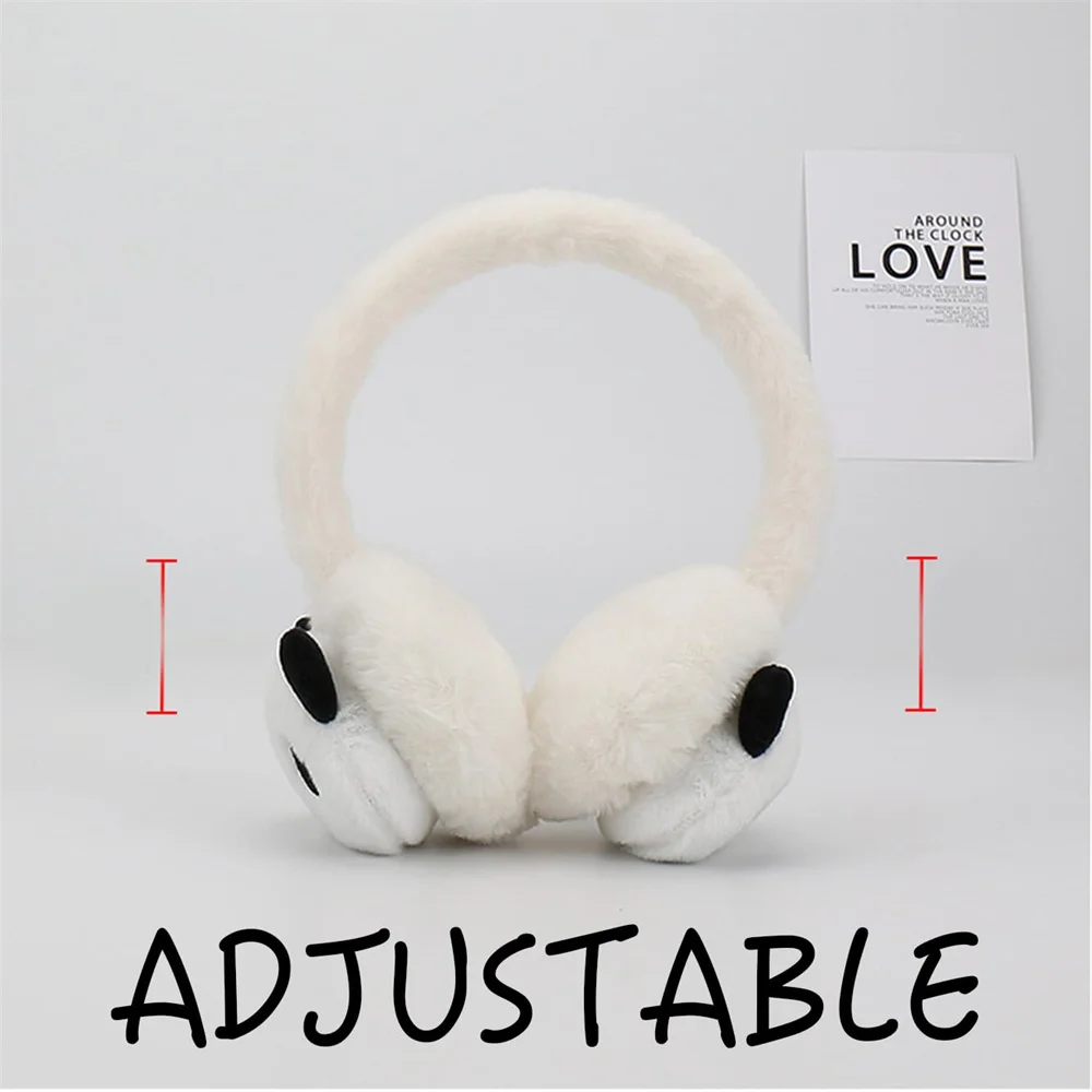 Cartoon Panda Earmuffs Cute Children\'S Winter Warm And Velvet Earmuffs Soft Plus Children Earlaps Gifts Ears-Muffs New 1pcs