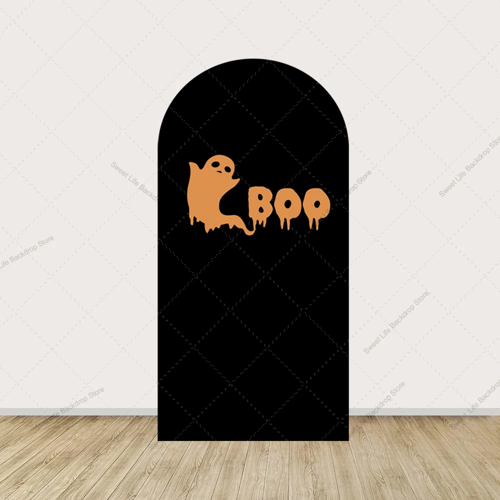Halloween Cute Ghost Arch Backdrop Cover Aldult Kid Family Party Festival Party Decoration  Photo Studio Arch Background