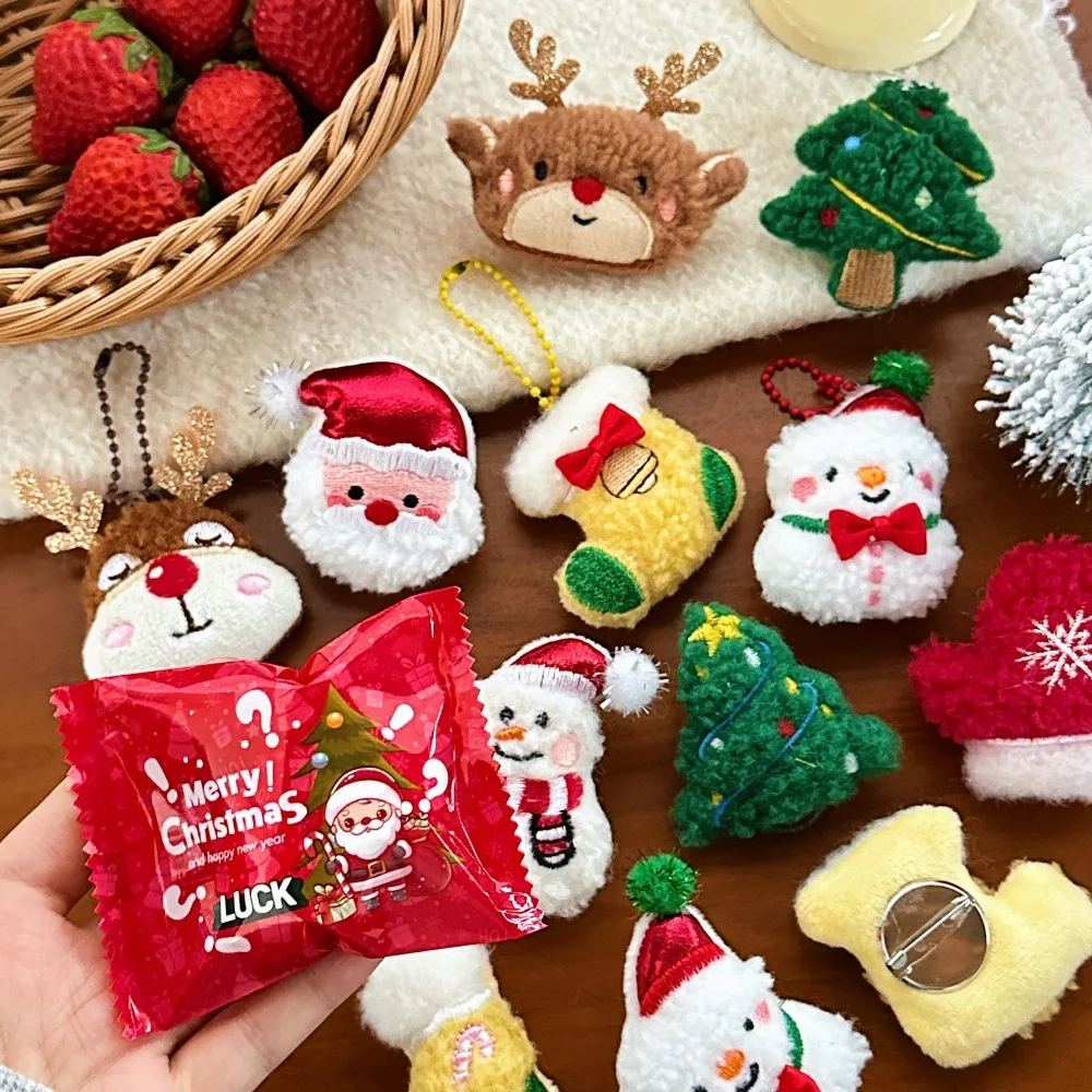5/10 Stück Weihnachtsüberraschung Blind Bag Anhänger Dekorativer Pin Anhänger Kinder Weihnachtsgeschenk – Detail 1