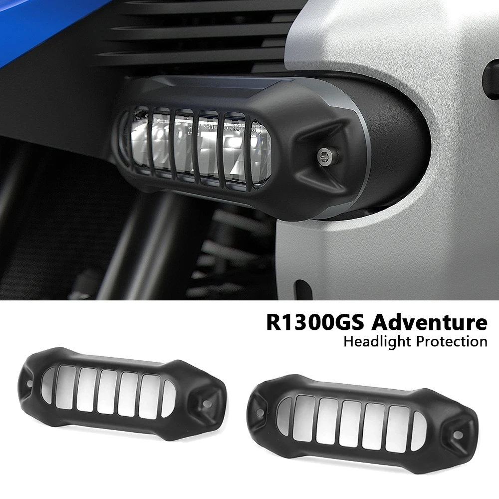 

Motorcycle Accessories LED Auxiliary Light Cover Lamp Protection Guard Grille For BMW R1300GS ADV R 1300 GS Adventure 2024 2025