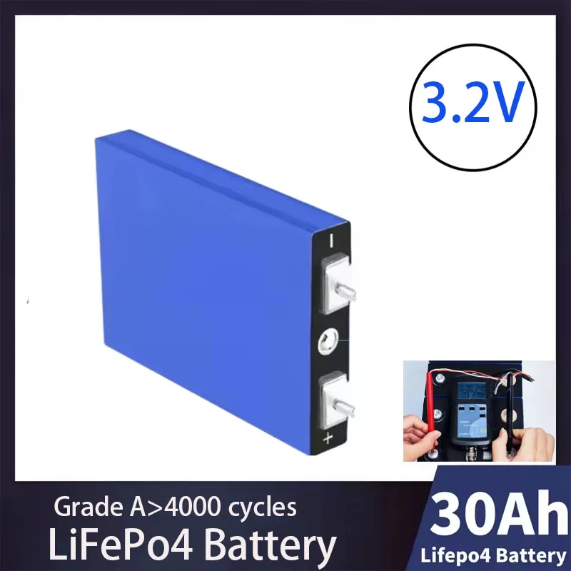 

1 батарея Lifepo4 3,2 В, 30 Ач, 4S, 12,8 В, 30 Ач, литий-фосфатный аккумулятор, Solaire Moto V 05, Ebrique