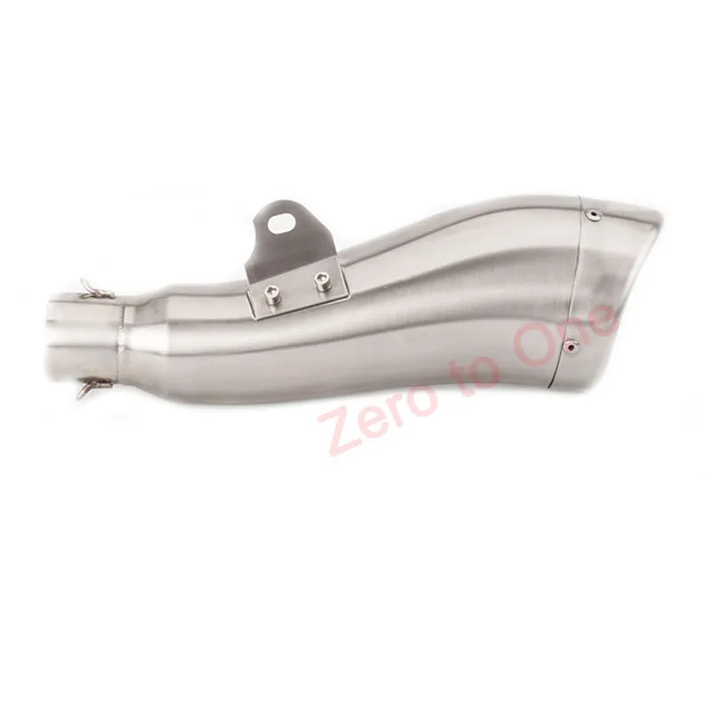 Universal 51mm Inlet Motorcycle Exhaust Muffler Stainless Steel Pipe For Honda Yamaha Kawasaki R1 R3 R6 CBR300 500