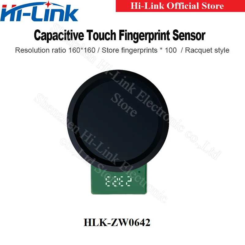 Fingerprint Recognition Module ZW0642 Capacitive Touch Racket-shaped Fingerprint Sensor Module Door Lock Collection