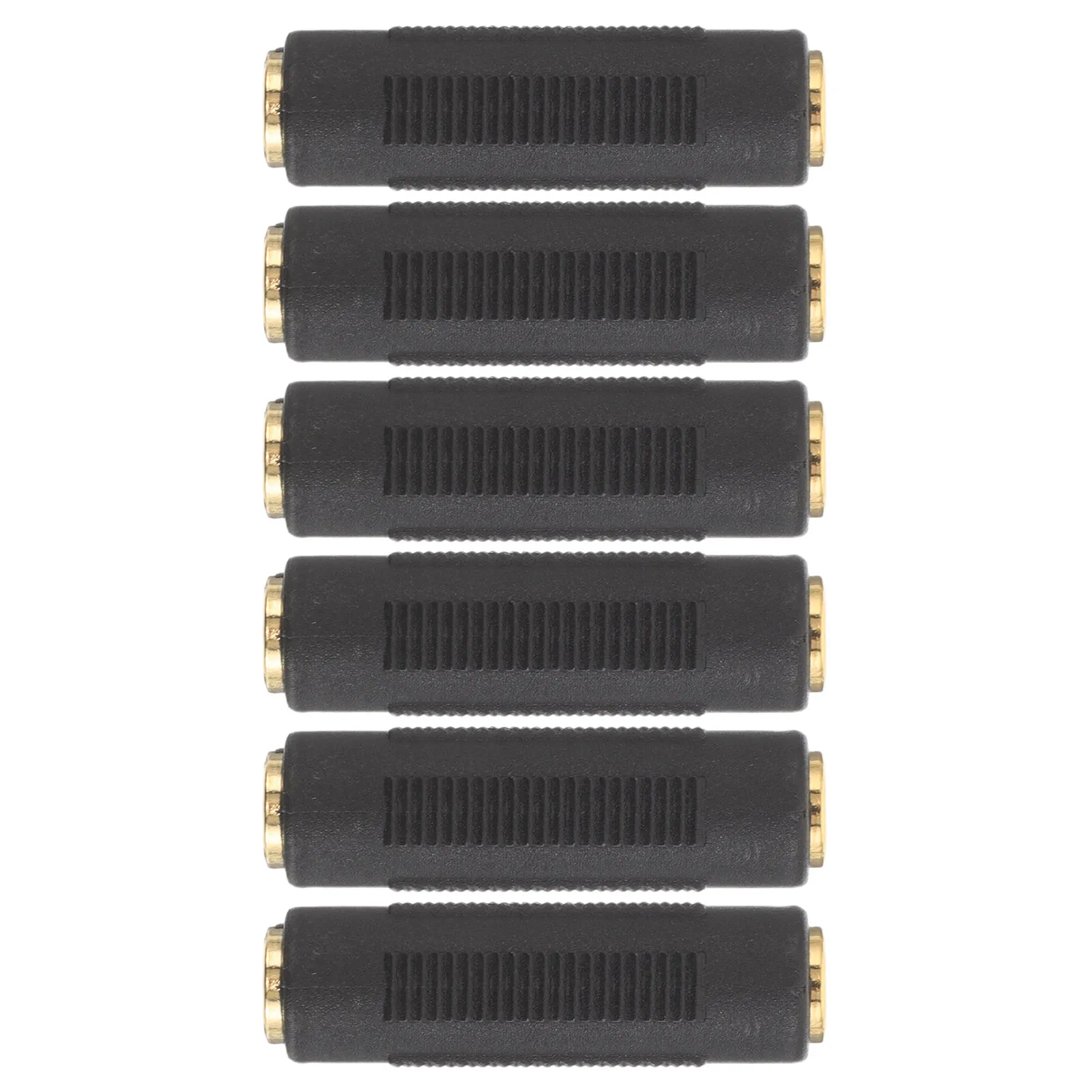 6Pcs 3.5mm Female to Female Stereo Audio Adapter for Headphone Splitter Pc Laptop Speaker Connection Portable Universal Audio