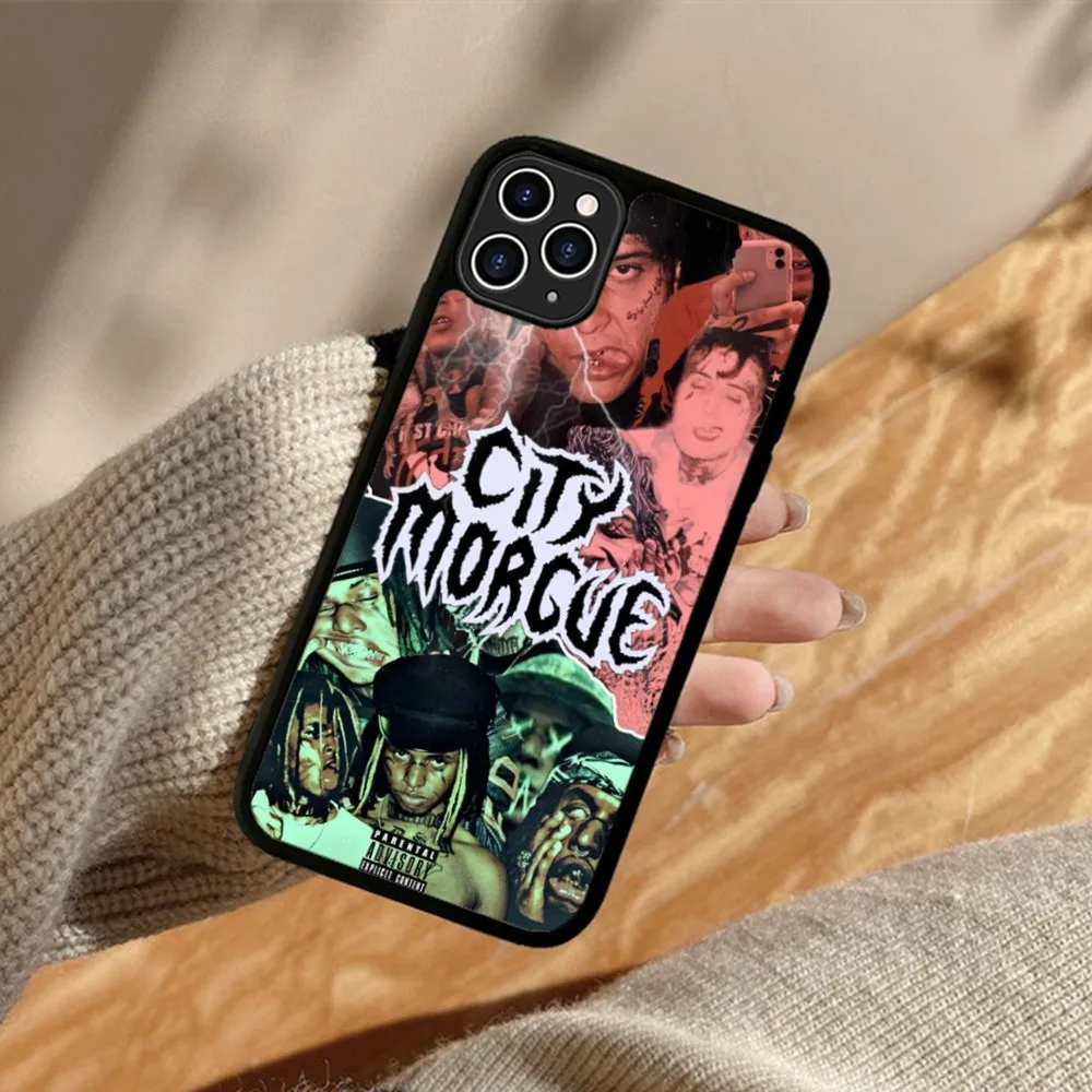 C-City Morgue Zillakami Phone Case Silicone PC+TPU For Samsung S10 20 30 22 23 24 Plus Lite Ultra Cover