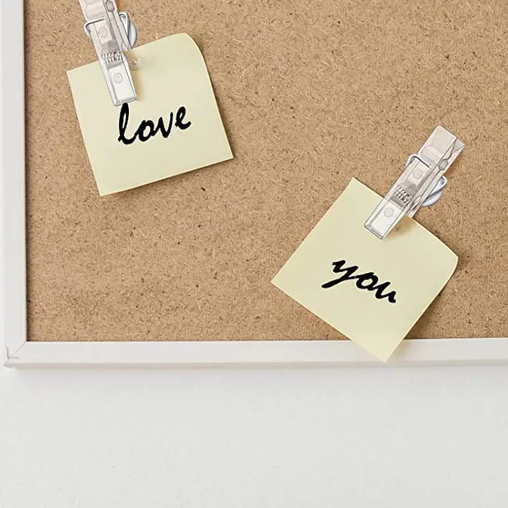 2 Boxes Decorative Photo Clips Mini Pushpin Clips Multi-Functional Picture Holders for Christmas Wedding Party Crafts
