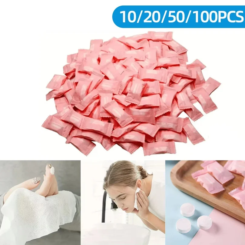 10/20/50/100PCS Disposable Compressed Towels Soft And Comfortable Disposable Towels Travel Portable Disposable Towels