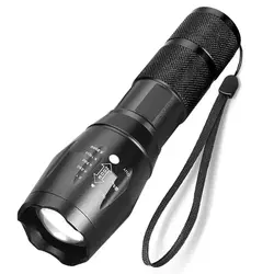 Portable Battery Powered Zoom LED Flashlight Mini Flash Light Torch Lantern 3 Lighting Modes Camping Lamp