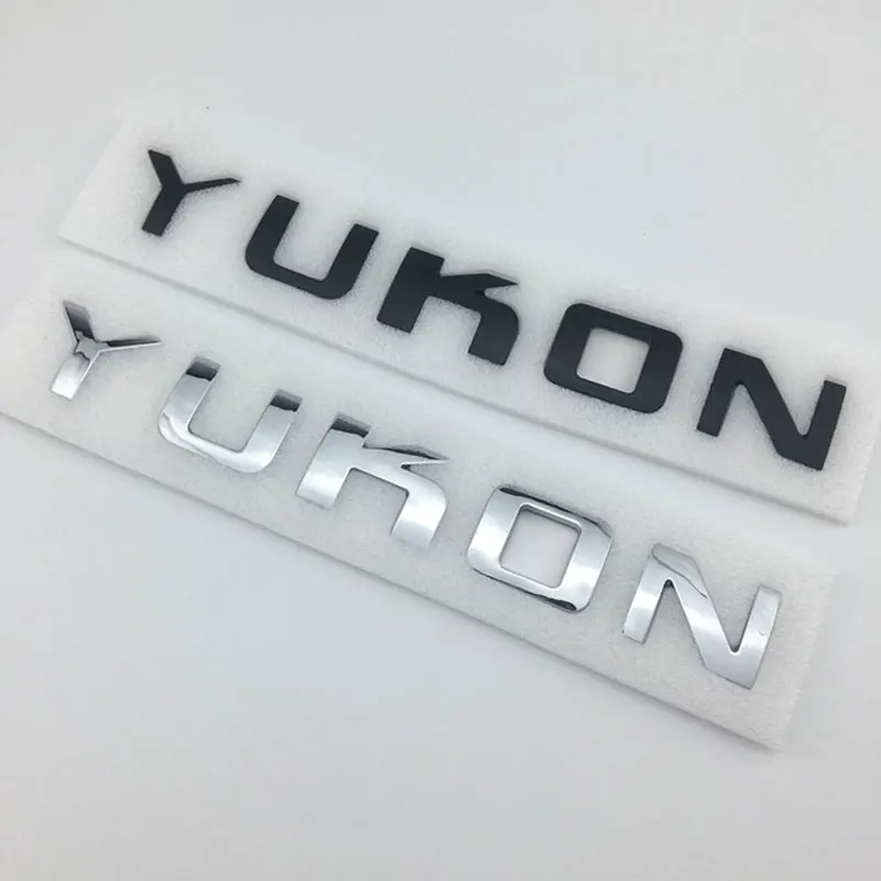 YUKON YUKON XL label car stickers For GMC CHEVOLET pickup modified accessories rear trunk badge door side logo decorate decal