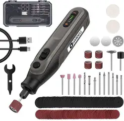 Mini HARDELL Cordless Rotary Tool 4V Power Rotary Tool Woodworking Engraving Pen Mini Wireless Drill Accessories Set