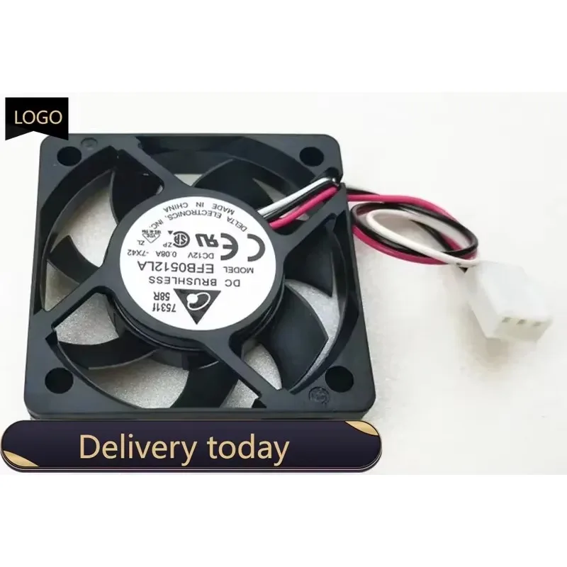 pa 10pcs Delta EFB0512LA 5010 50MM 50*50*10MM Fan For Graphics card  North and south bridge chip Cooling fan 12V 0.08A  with