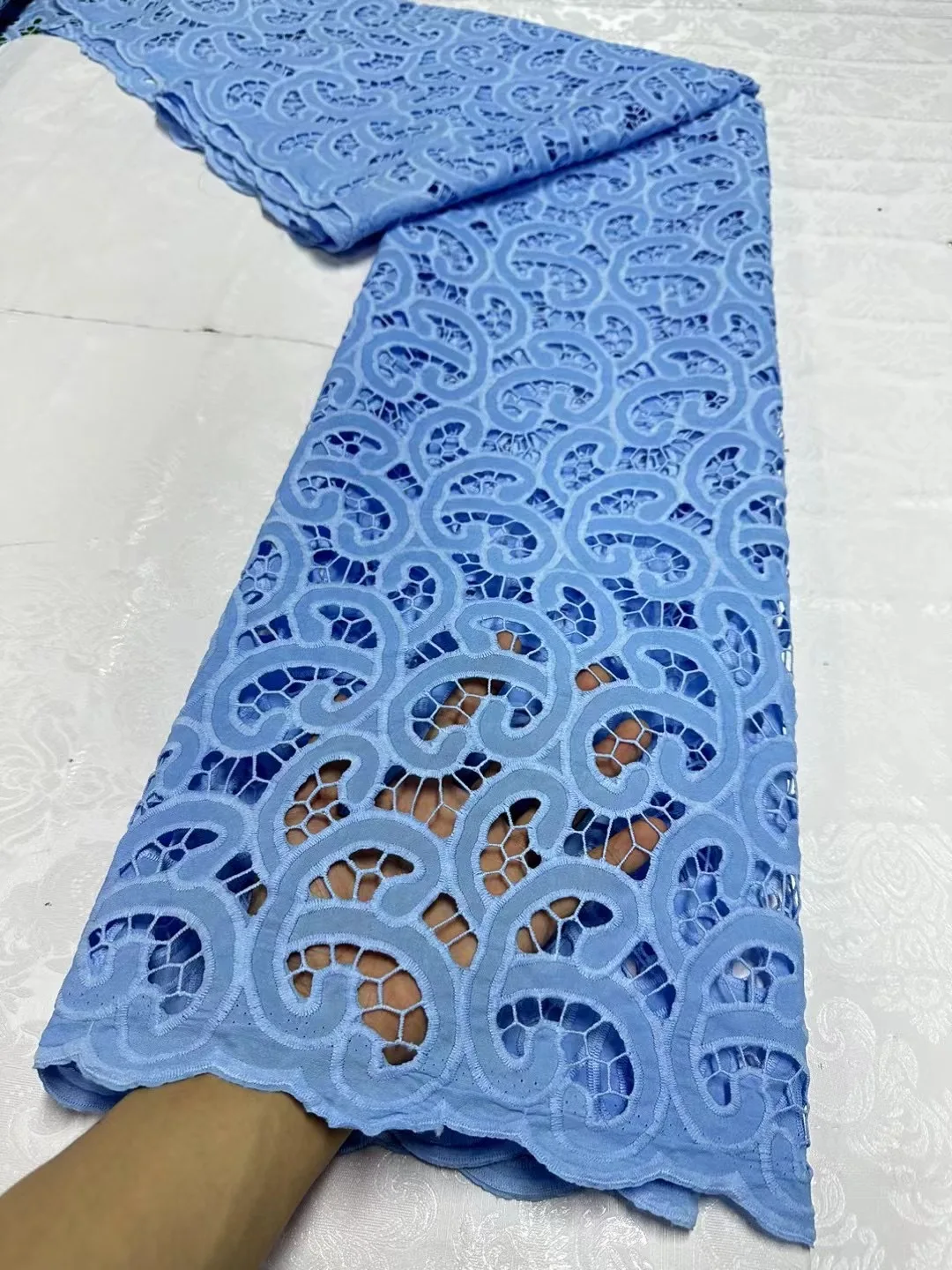 

African Water Soluble Lace Fabric with Stones 2024High Quality Guipure Cord Lace Fabric for Women Wedding Dress Sew JL386