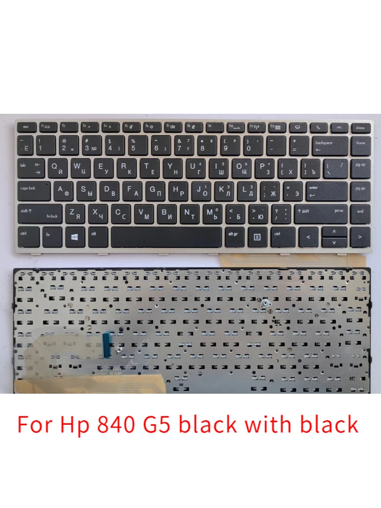 

New Ru Laptop Keyboard for Hp 840 G5 black with black