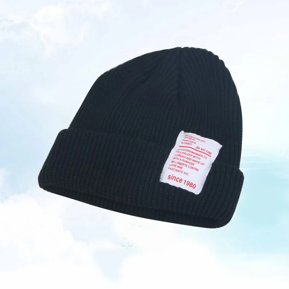 

Baby Knitted Beanie Hat Beige Soft Stretchy Comfortable Cotton Suitable for Birthday Party Photography Baby Shower Gift Knitted