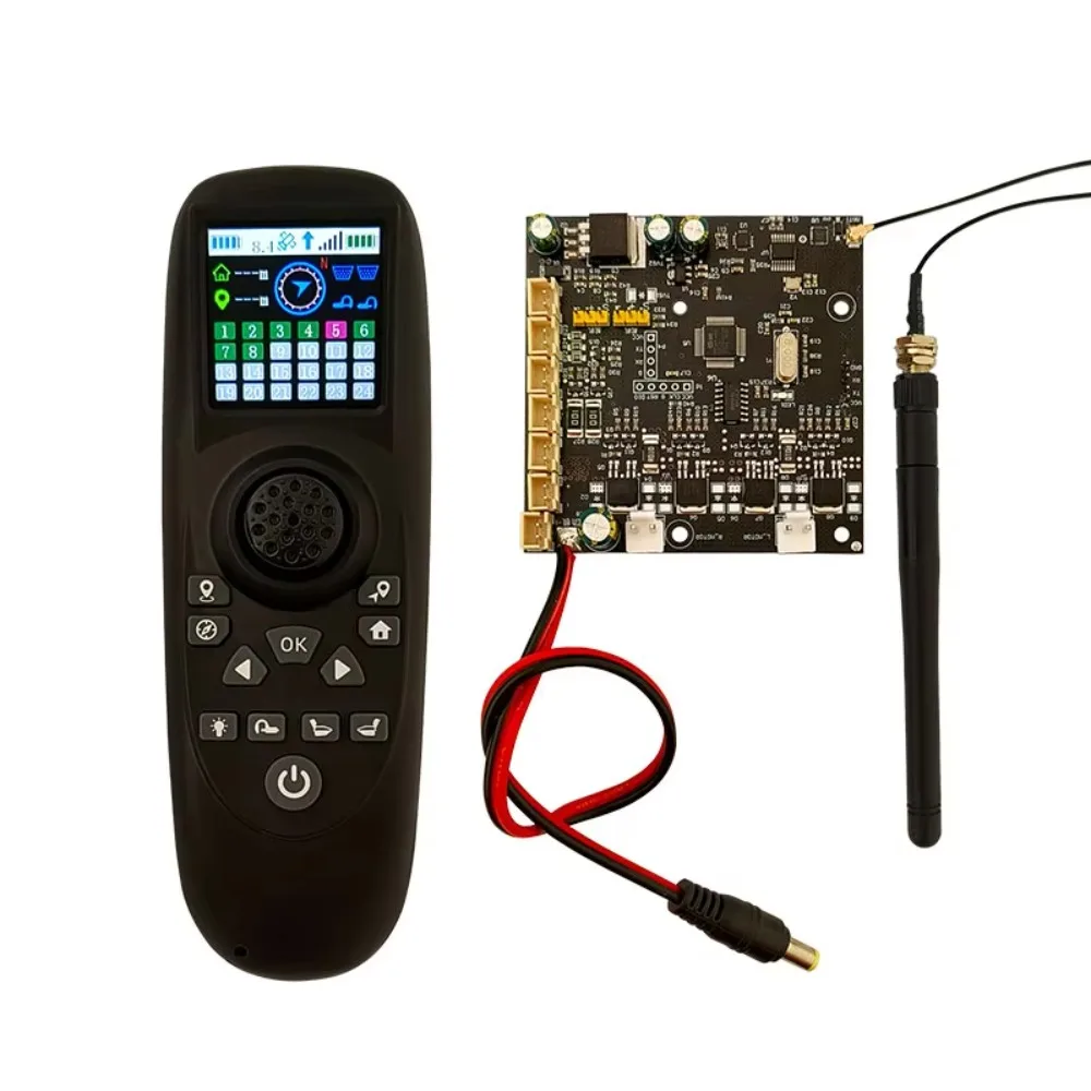 Five-finger large color screen single-handed docking ship remote control main board one-click return fixed-point battery return