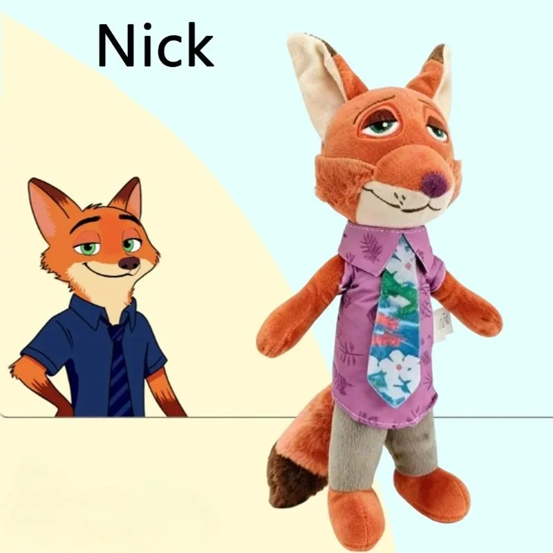 

Cartoon Bestselling Disney Zootopia 2 Plush Dolls Judy The Bunny & Nick The Fox Ideal Holiday Gift For Children