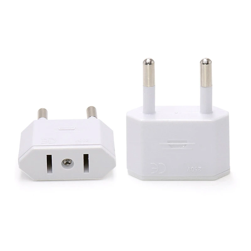 Euro Travel Plug Adapter International Power Adaptor Euro Plug to US Plug Converter Travel Adapter Travel from US to EU