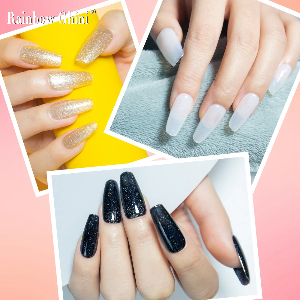 Rainbow Ghini – vernis à ongles UV 15ml, Gel Semi-Permanent, fournitures pour professionnels, rouge, noir, blanc, accessoires d'art vernis semi permanent gel nail polish top base coat uv gel