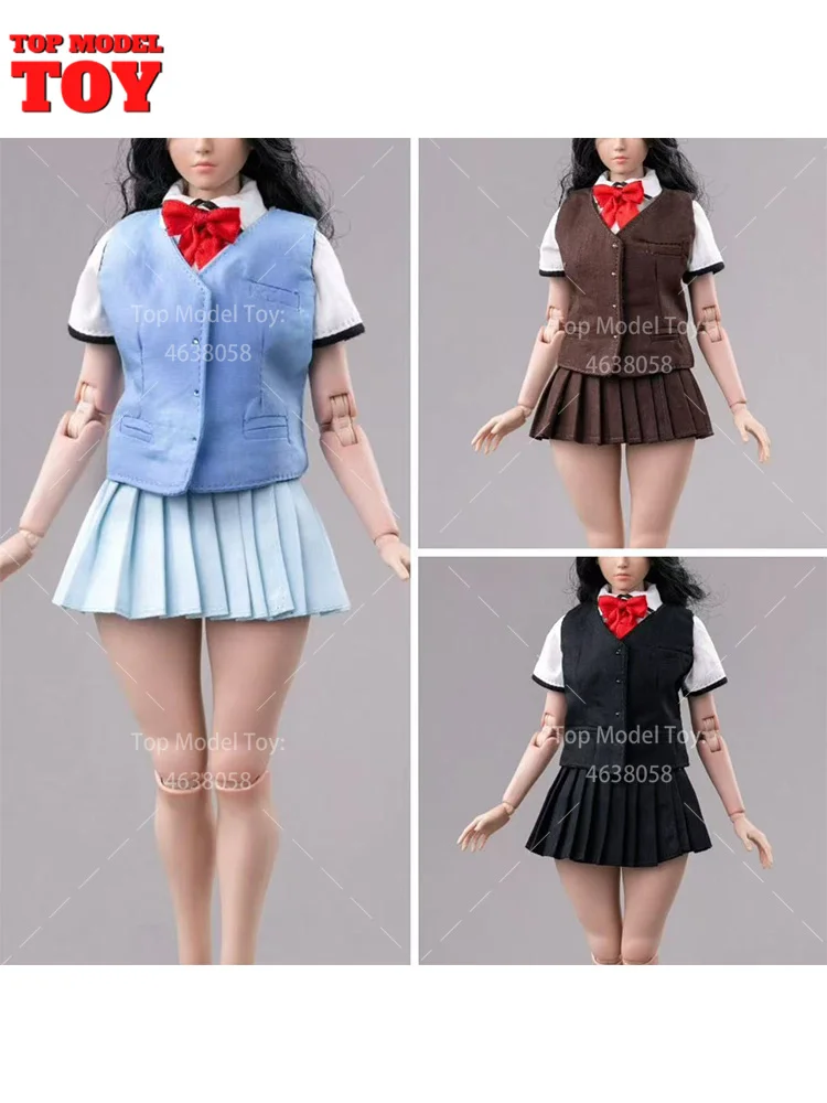 مركز اللعب 1/6 مقياس CTC-011 مدرسة JK موحدة الإناث دعوى سترة قميص تنورة مجموعة نموذج صالح 12 ''الجندي عمل الشكل دمى الجسم