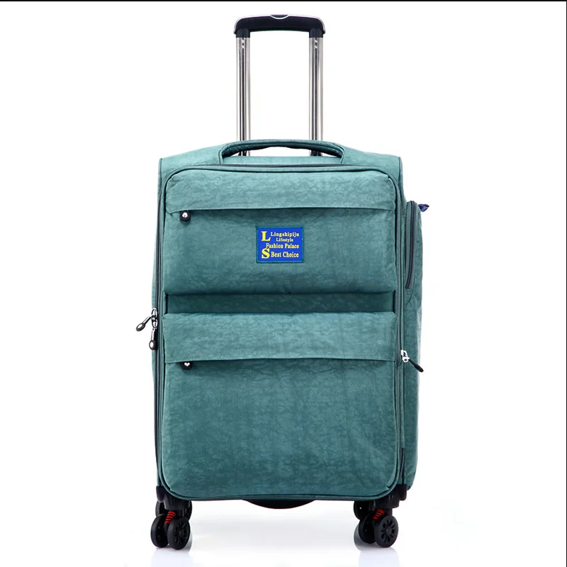 Oxford cloth luggage canvas trolley suitcase multi-wheeled suitcase men and women 20 inch boarding box password box