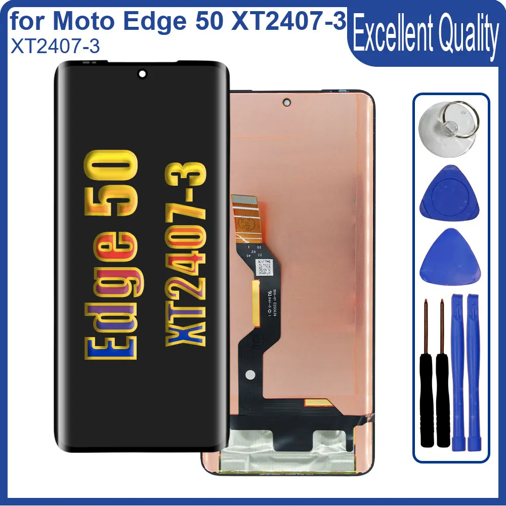 

AMOLED LCD for Motorola Edge 50 XT2407-3 LCD Display Touch Screen Digitizer for Moto Edge 50 XT2407-3 LCD Display Replacement