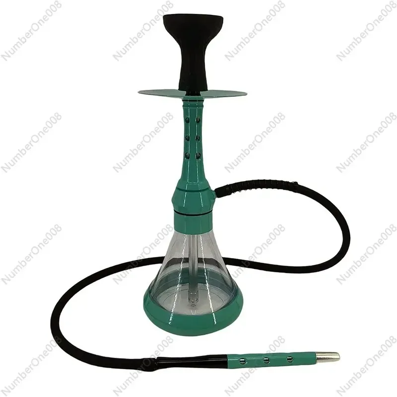 

Премиальный кальянный набор из алюминиевого сплава, портативная арабская водяная трубка с 2 шлангами для домашних вечеринок и отдыха, полный комплект для кальяна