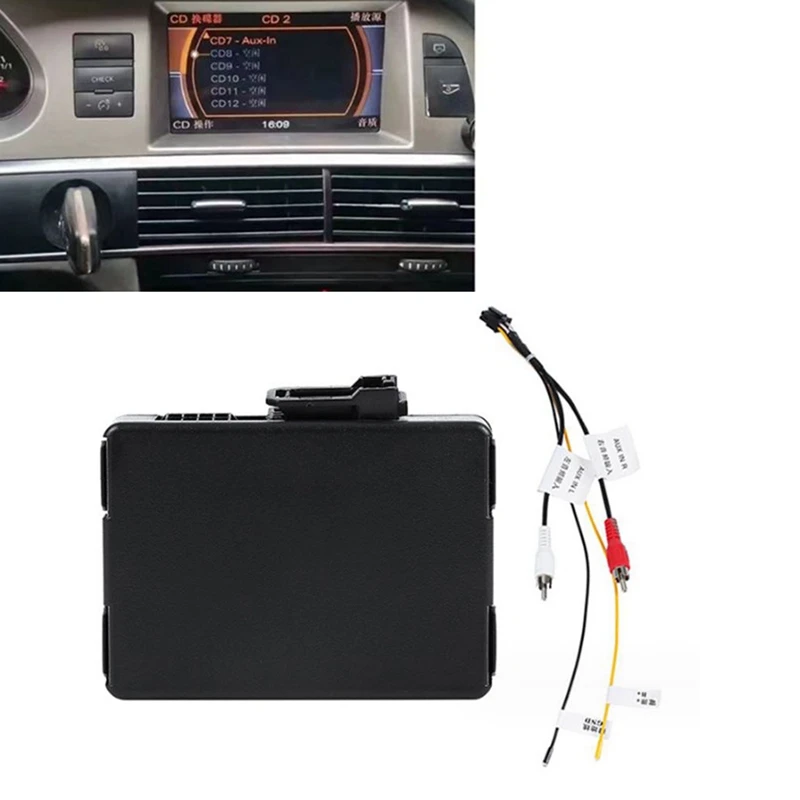Super Sale Car Bluetooth Music AUX Audio Input Old 2GMMI Optical Fiber Decoder Box for Audi A6 A8 Q7 Fiber Decoder MOST Adapter - view 4