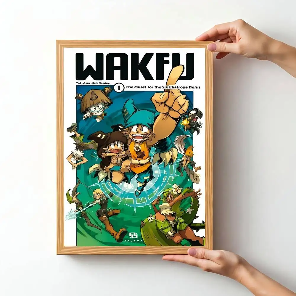 لعبة W-Wakfu الكلاسيكية خمر الملصقات خمر غرفة المنزل بار مقهى ديكور الشمال ديكور المنزل