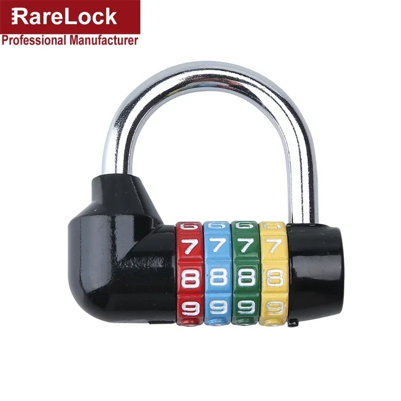 4 Letters Combination Padlock Code Password Lock for Door Cabinet Drawer Bike Motorcycle Student Locker Rarelock MMS61 G1
