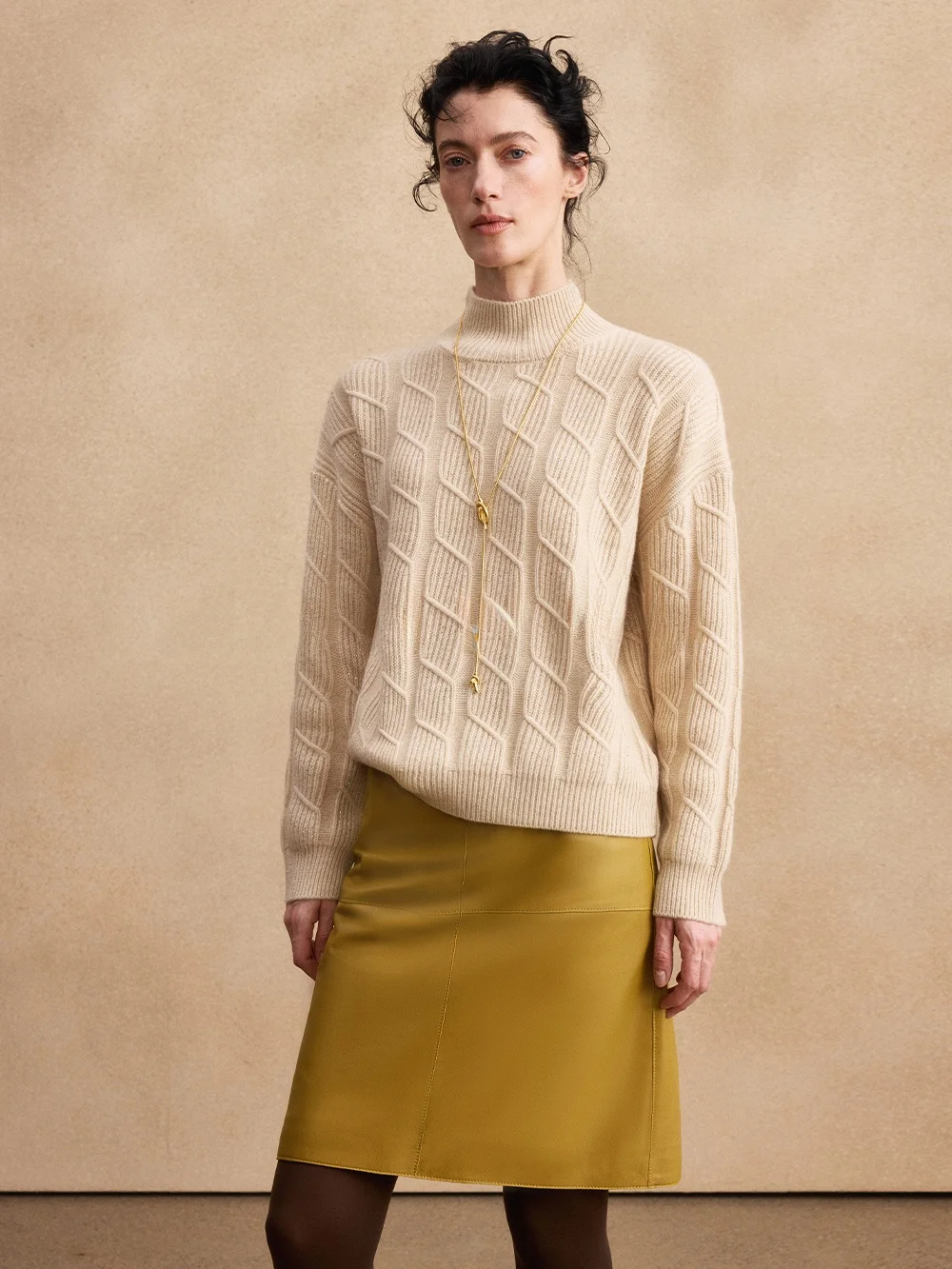 ManniLa Diamond Point Wool Sweater High Ne Knitted Top Glittering Drill Beautiful High Ne Woolen Knitwear for Women