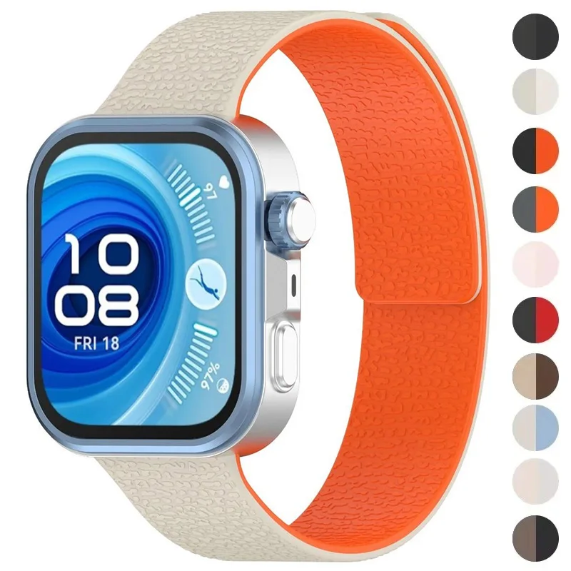 Bracelet magnétique pour montre Huawei Fit4/4 Pro, boucle en Silicone, accessoires pour montre intelligente Huawei Fit3 Fit4