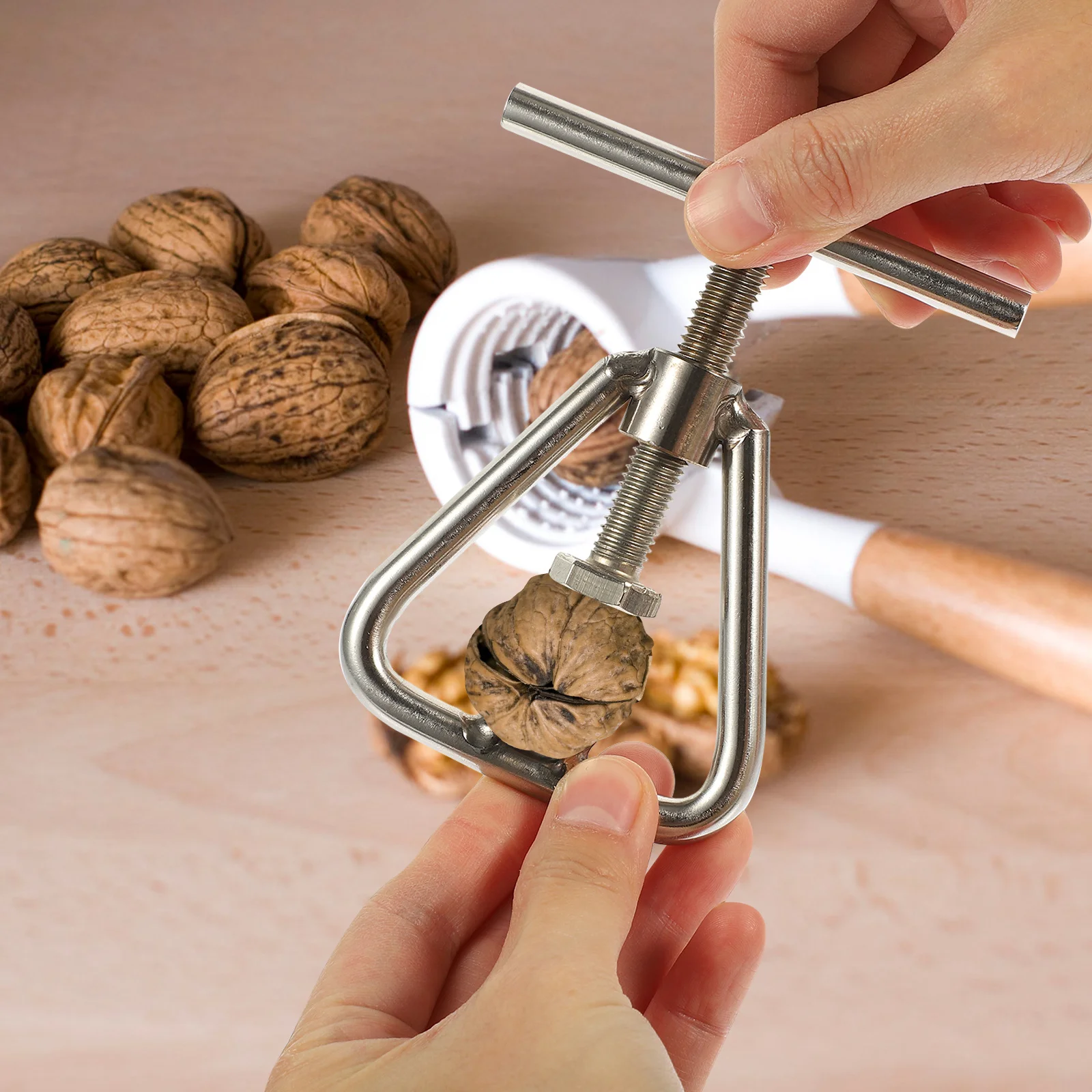 

Walnut Opener Manual Nutcracker Household Clip Peeler for Macadamia Dried Fruit Heavy Duty Nut Opening Tool Sturdy Practical