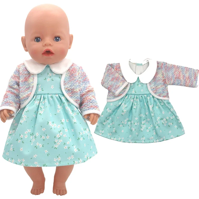 Ropa para muñecas de 43cm, conjunto de chaqueta y pantalones para bebé recién nacido, abrigo de plumón, juguetes para niños, 17 \