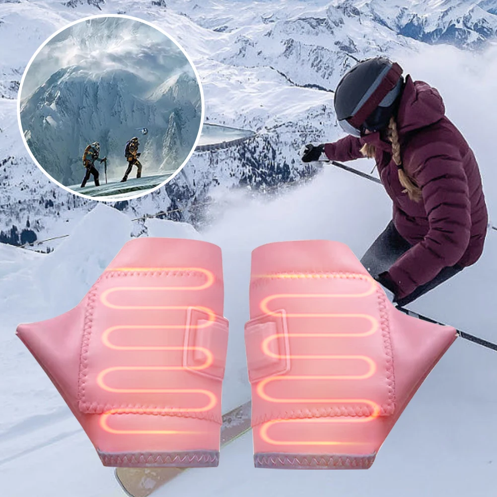 Hand Warmer Heated Gloves Temperature Control Skiing Fishing Heated Glove USB Charging for Outdoor Riding Hand Protector