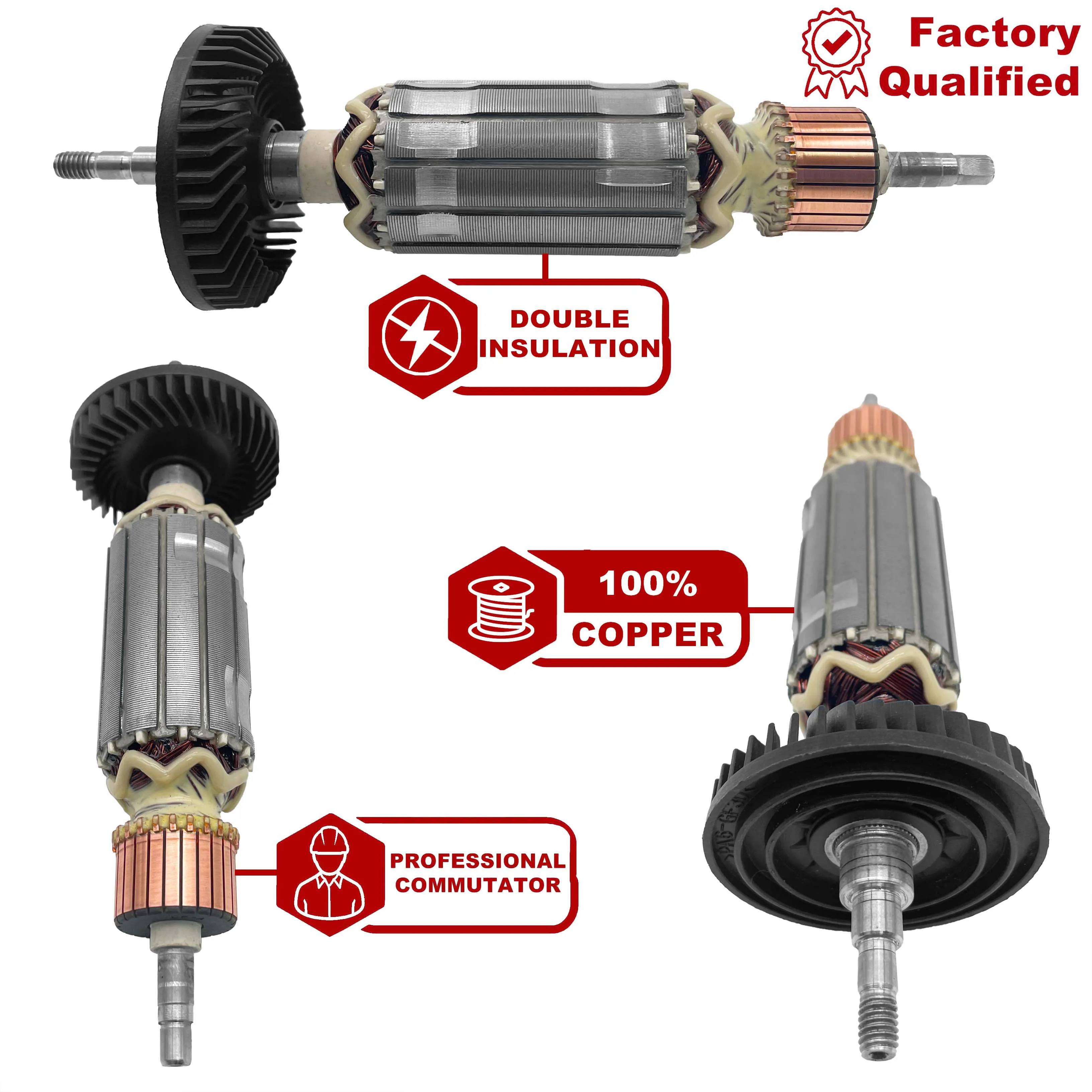 AC220V-240V Якорь ротор замена для Makita УГЛОВАЯ ШЛИФМАШИНА GA5040 GA5040C GA5040X01