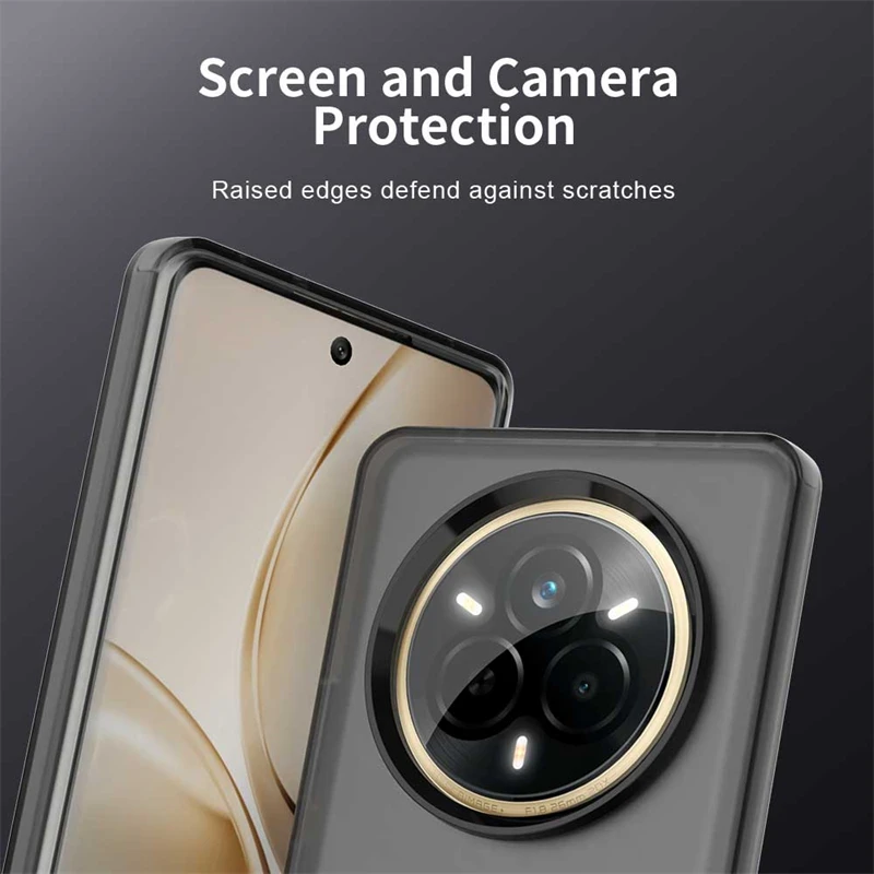 Anti-Drop Candy Color Case For Realme 14 Pro Matte Transparent Back Case Realme 14 Pro Plus 14 Pro+ Cover For Realme 14 Pro Case