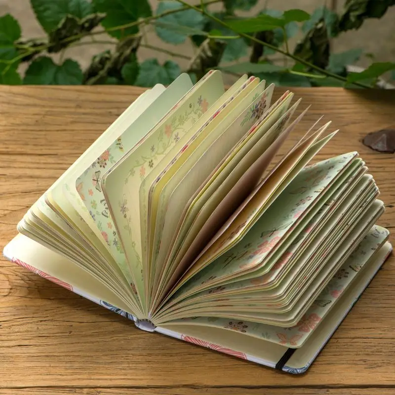 new-cloth-cover-color-inner-page-notebook-illustration-122-sheets-paper-planner-beautiful-journal-book-creative-stationery